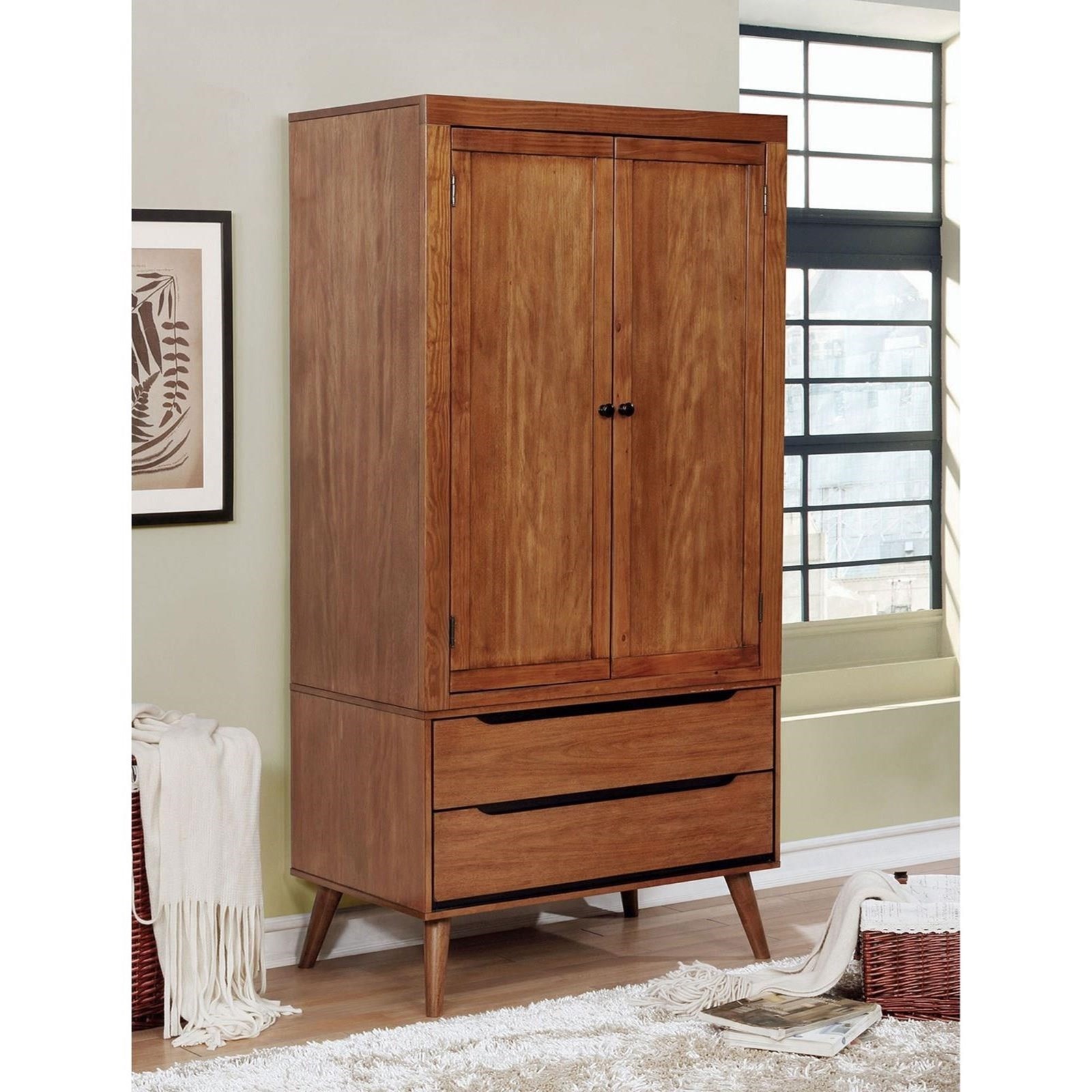 Furniture of America Lennart CM7386AARSET Armoire Corner Furniture